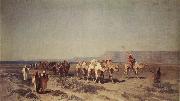 Alberto Pasini Caravan on the Shores of the Red Sea Spain oil painting artist